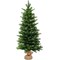 3 Feet Tabletop Christmas Tree with 50 LED Lights and Timer PVC PE Branches and Cement Base